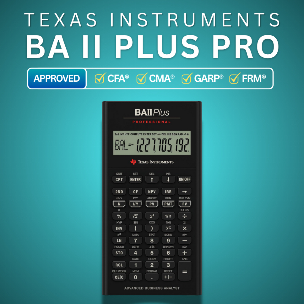 Máy tính tài chính CFA Texas Instruments TI BA II Plus Professional