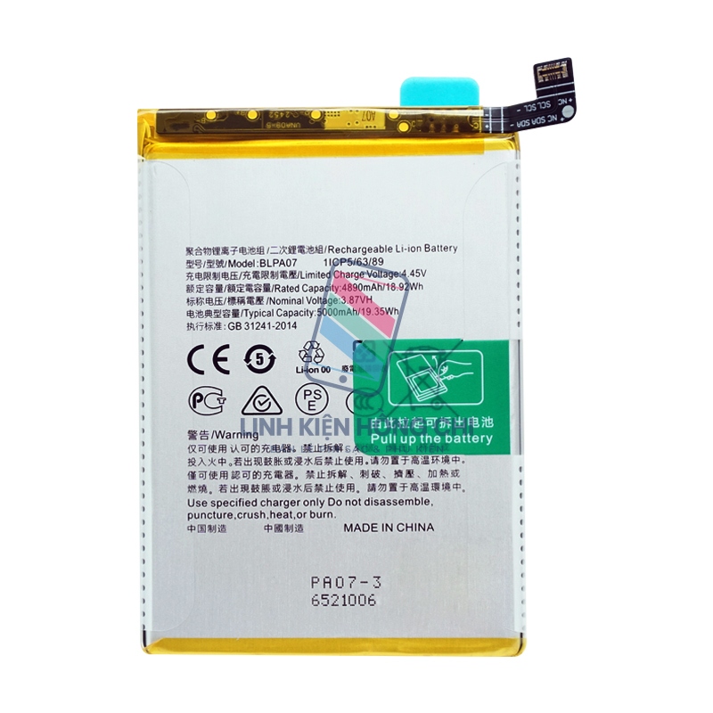 Pin điện thoại Oppo A78 4G CPH2565 Zin