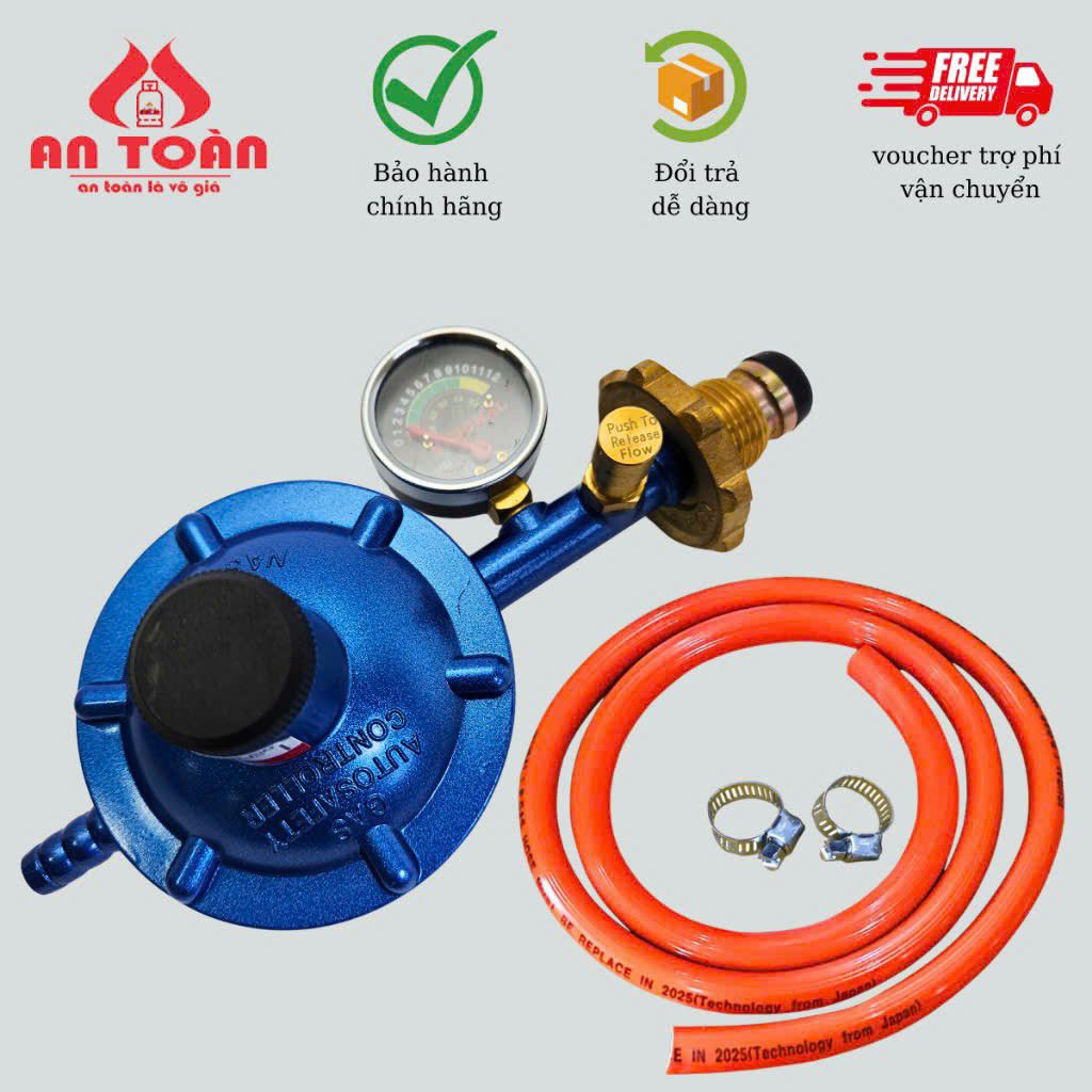 VAN DÂY BẾP GA NASONAL mode NA-777 ( CÓ ĐỒNG HỒ ĐO ÁP BÌNH GAS )
