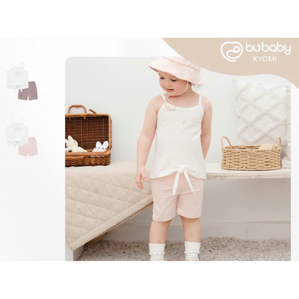 Bộ 2 dây cho bé gái Muda từ 12 tháng đến 5 tuổi Bu Baby Kyomi BBC1531MD | Đồ chính hãng Bu Baby