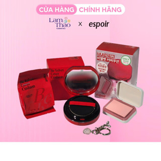  Bộ Phấn Nước Espoir Be Velvet Cover Cushion SPF42 PA++ Special Set Refil + Cheek Keyring 