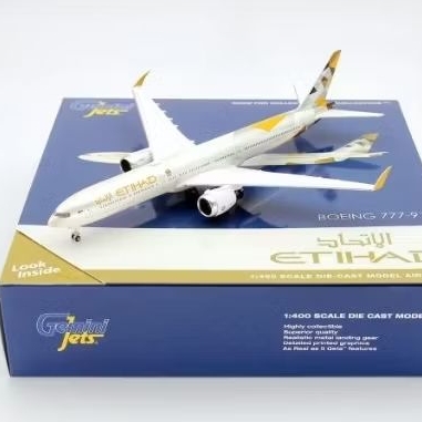 [MÔ HÌNH MÁY BAY SCALE 1:400] Mô hình máy bay Boeing 777-9 Etihad A6-FAA