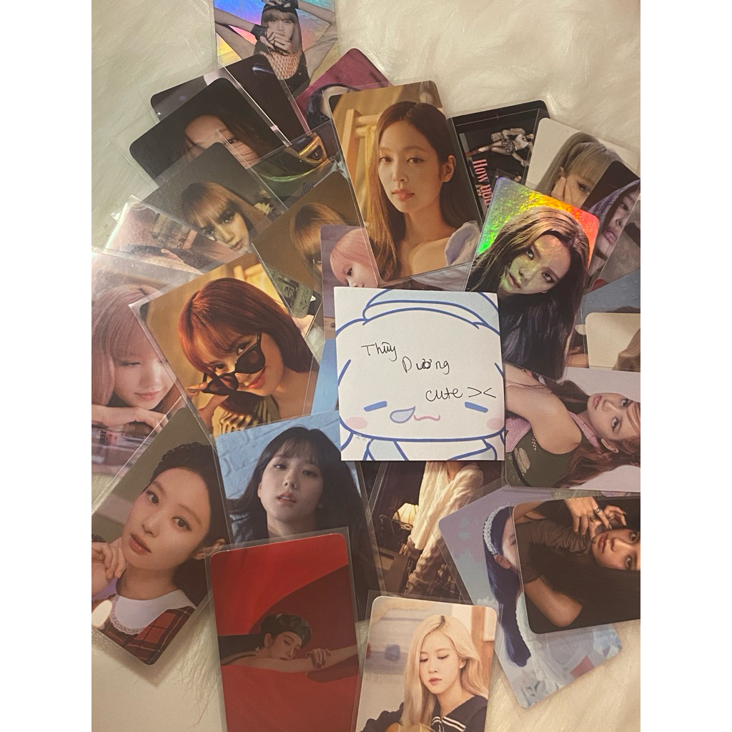 (lưu ý card co df)Lucky box photocard của thành viên ive , blackpink , illit