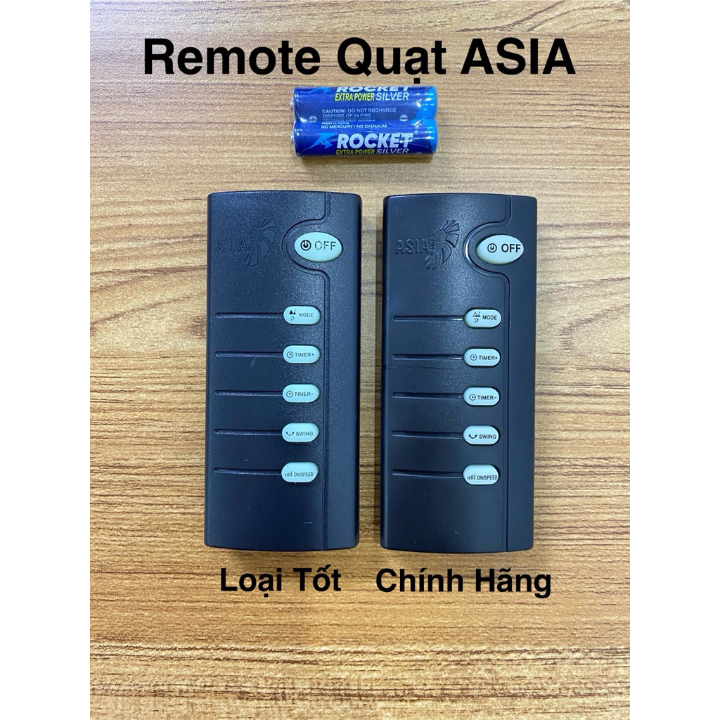Remote Quạt ASIA, Điều Khiển Quạt ASIA Chính Hãng