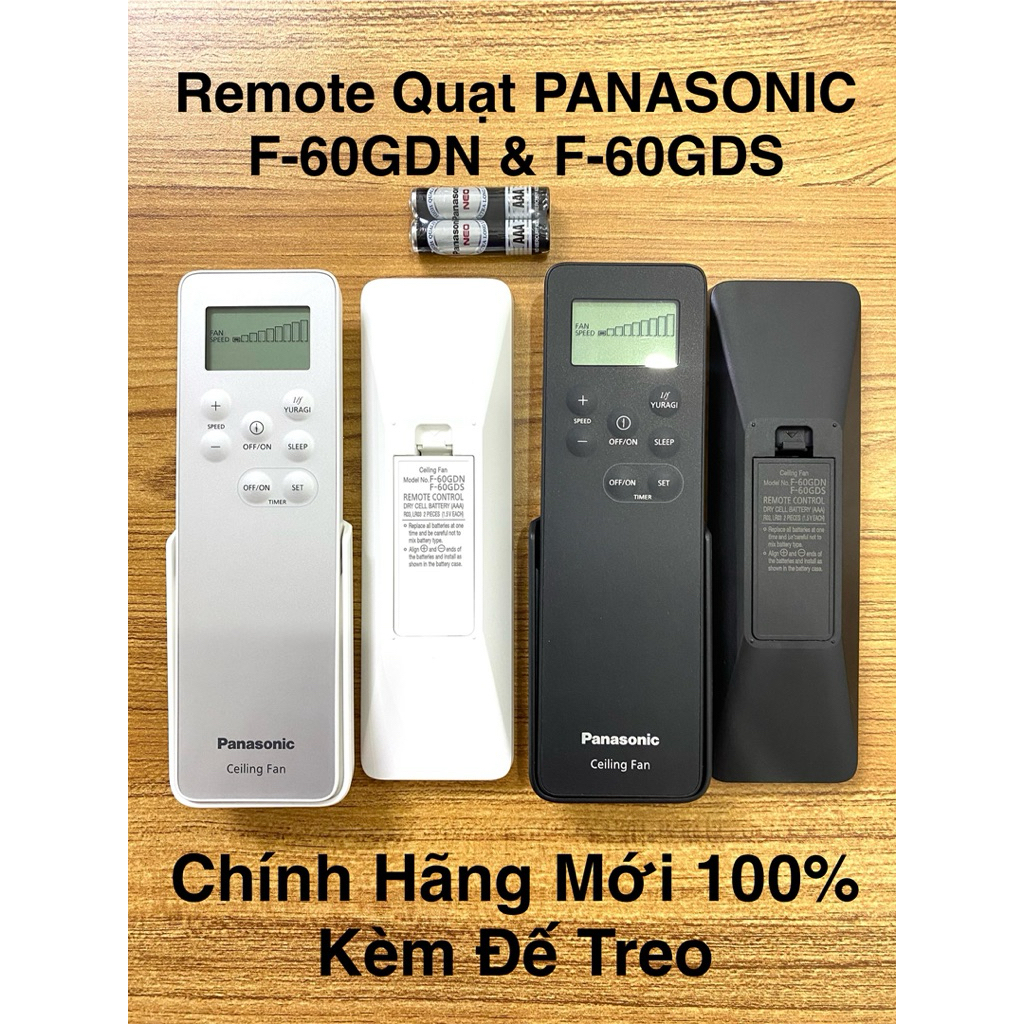 Remote Quạt Trần PANASONIC Chính Hãng, Điều Khiển Quạt PANASONIC F-60GDS, F-60GDN