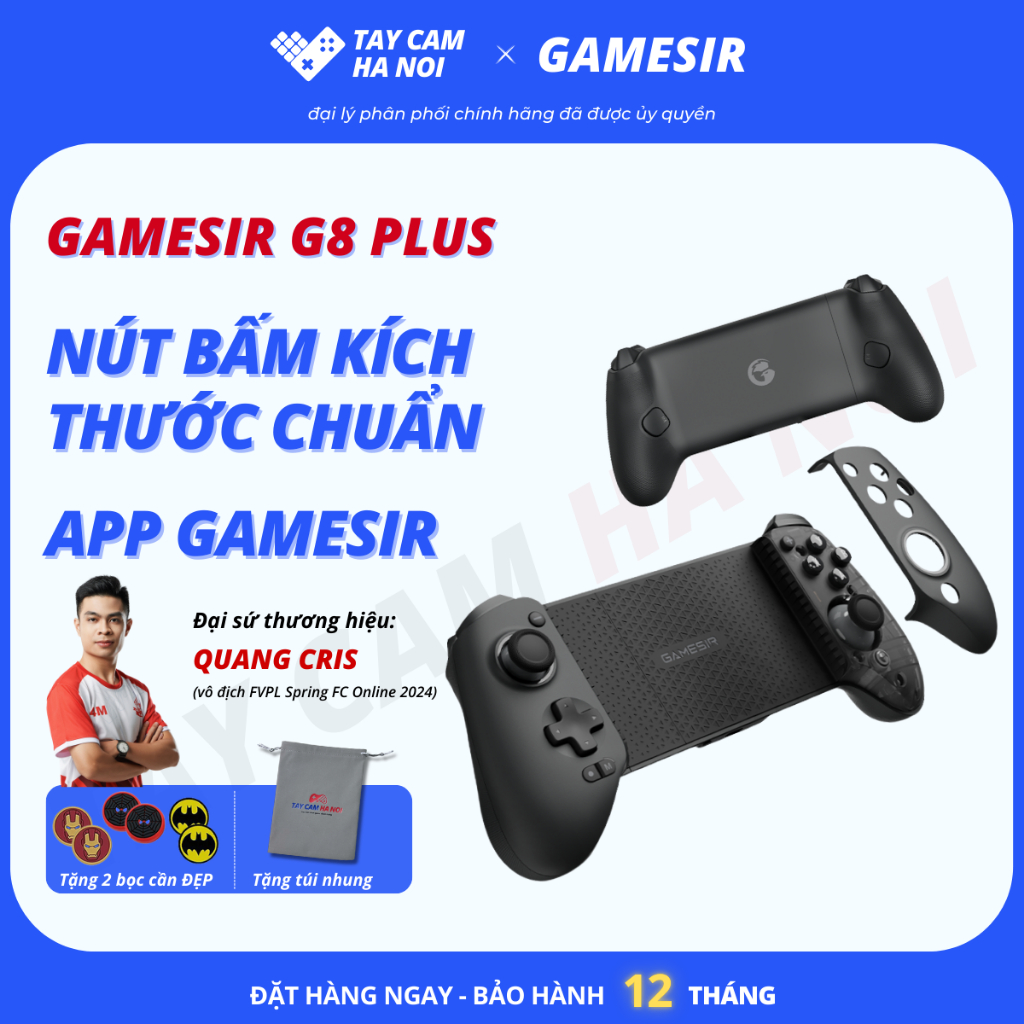 [BH 12 tháng] Gamesir G8+, G8 PLUS, tay cầm chơi game dạng Telescopic, kích thước phím chuẩn Console