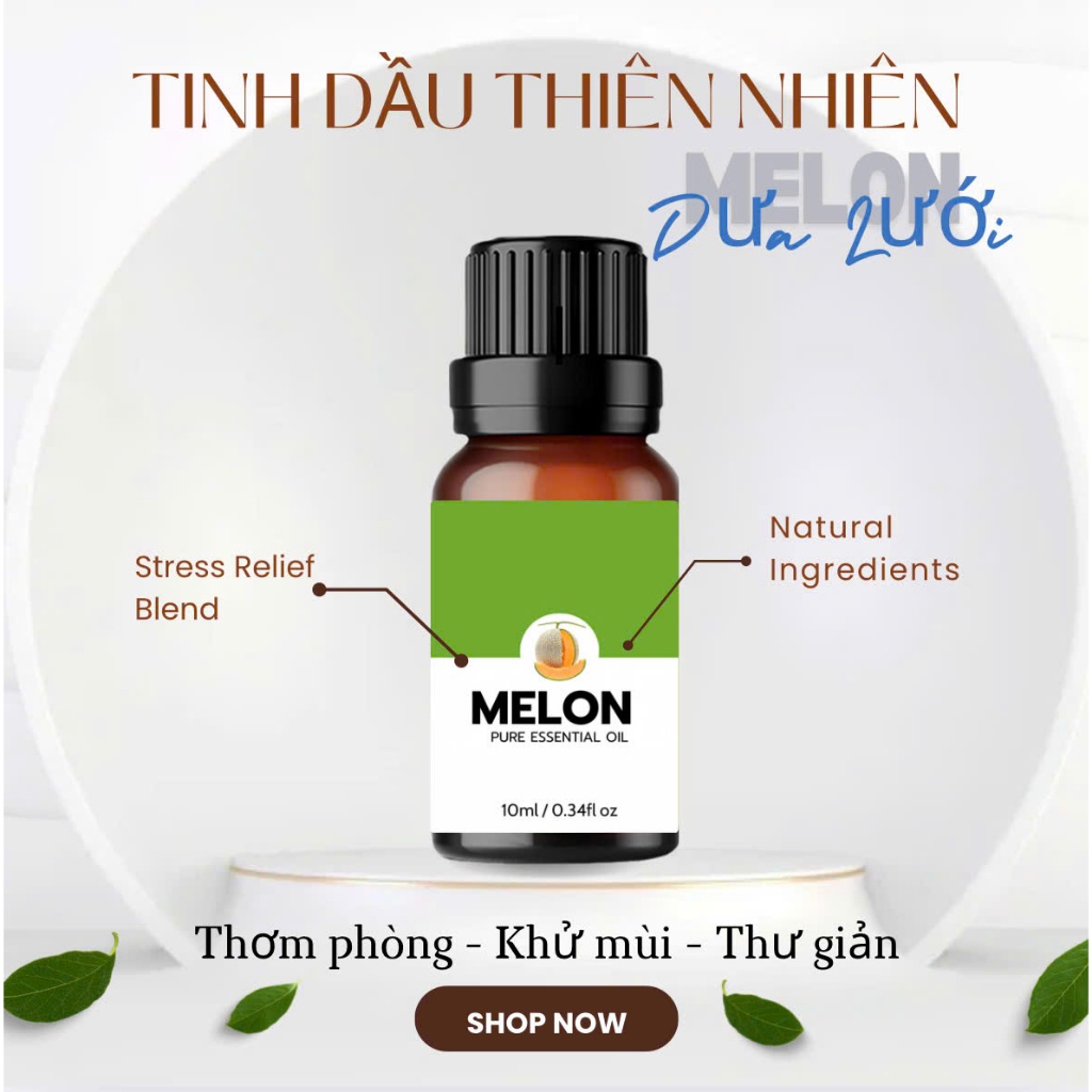 Tinh Dầu Dưa Lưới - Tinh Dầu Thiên Nhiên MELON Essential Oil Khử Mùi Hiệu Quả