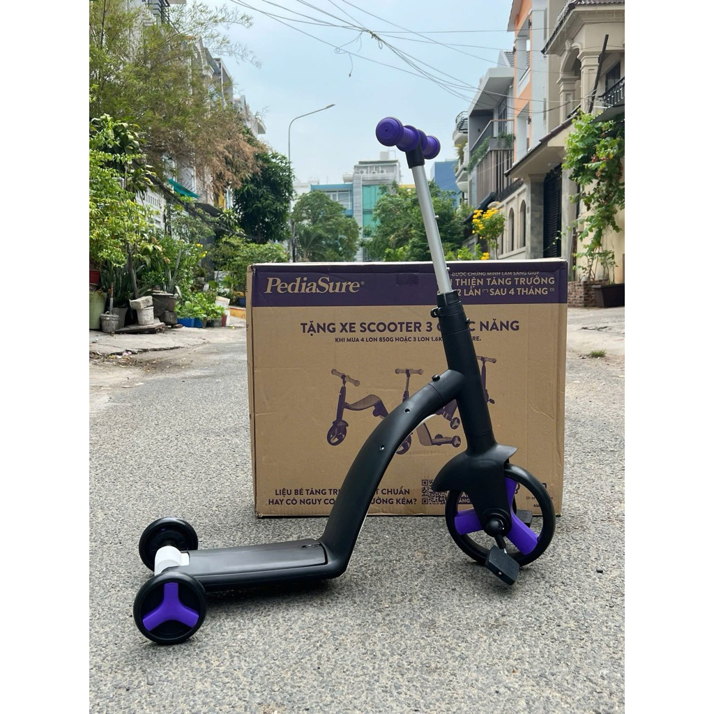 Xe trượt Scooter Đa Năng 3in1 : Xe Chòi chân - Xe đạp - Xe Scooter