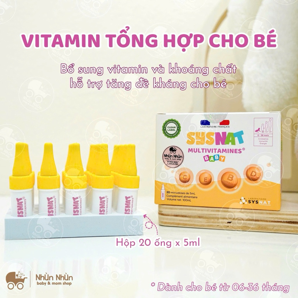 (Nhùn nhùn)Sysnat Multivitamines - Vitamin tổng hợp tăng đề kháng -Tăng Cường Hệ Miễn Dịch, Hỗ Trợ Sức Khỏe Cho Trẻ Nhỏ