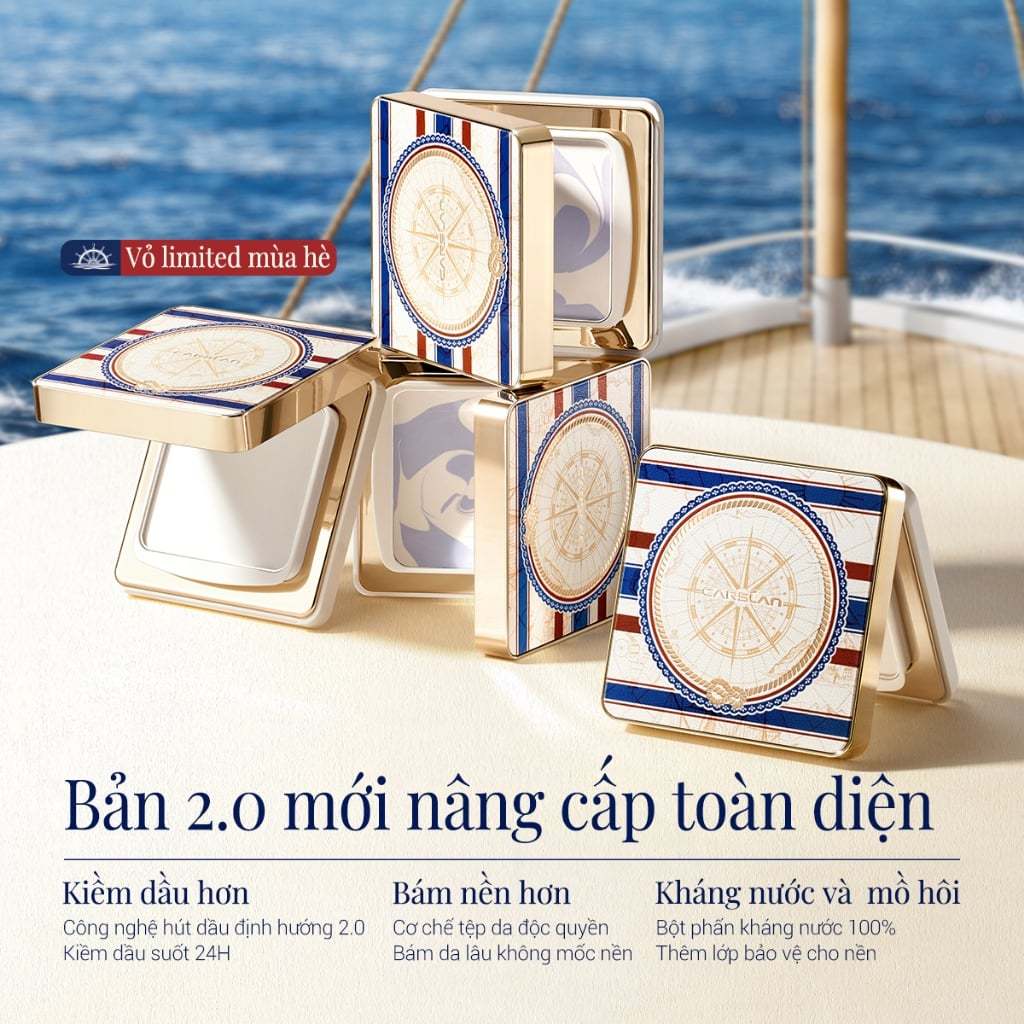 Phấn Phủ Nén Limited 2.0 Carslan Black Magnet Soft Focus Powder 8g