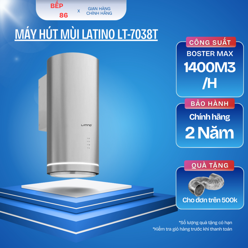 Máy hút mùi Latino LT-7038T | Hút mùi bàn đảo