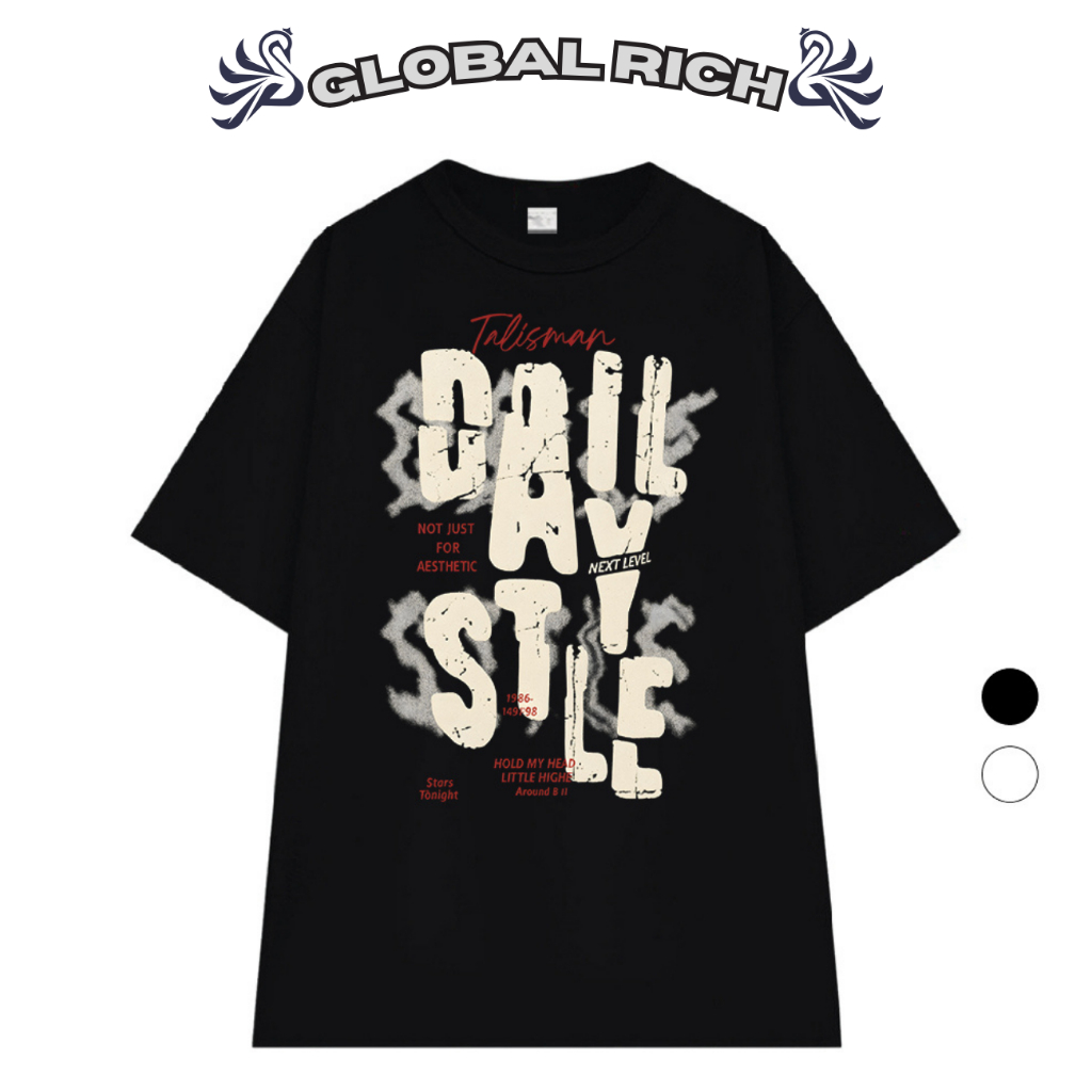 Áo Thun Global Rich Premium Tee Grunge Daily Style Graphic