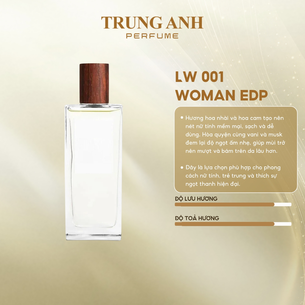 Nước Hoa Nữ LW 001 Woman EDP 10ml | Trung Anh Perfume