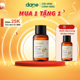 Nước tẩy trang Cocoon bí đao 140ml dành cho da dầu mụn - Giúp làm sạch lớp make up và Kiểm soát dầu thừa 