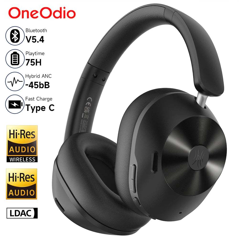 Tai nghe Headphone OneOdio Focus A5 Bluetooth 5.4 dùng cho DJ - chống ồn ANC