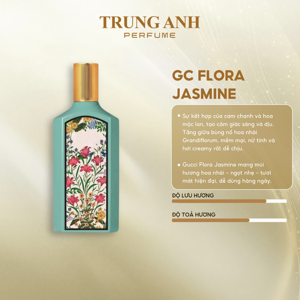 Nước hoa nữ Flora Jasmine (Flora Xanh) 10ml | Trubg Anh Perfume