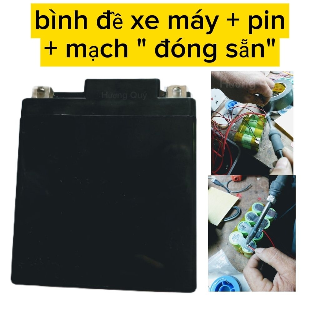 bình đề xe máy đóng sẵn mạch + pin A123 SYSTEMS
