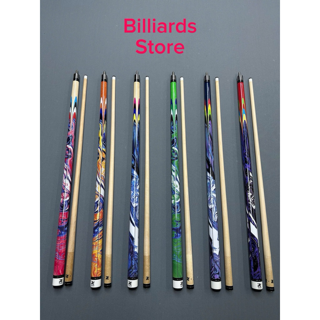 Cơ Adam 3C, Cơ bida ngọn mộc 12mm chơi 3c, Tặng kèm bao da, găng tay và lơ, Phụ kiện bida, Billiards