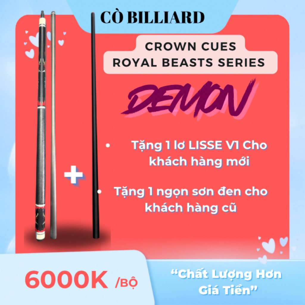 Crown Cues Royal Beasts Series - Demon - Ngon Max 8 Series 2