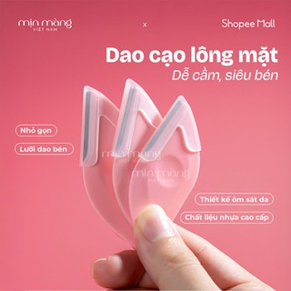  Dao Cạo Lông Mặt MỊN MÀNG Hình Bán Nguyệt Cạo Tỉa Râu Tiện Lợi Thiết Kế Thông Minh Siêu Bén Màu Hồng 