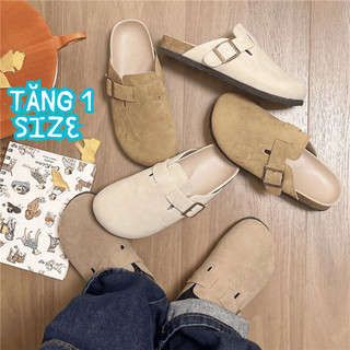   Đặt Tăng 1 Size  Dép Sục Bánh Mì Giày Hở Gót Nữ Da Lộn Sục Hở Mẫu mới nhất hàng loại 1 - VeoStore 
