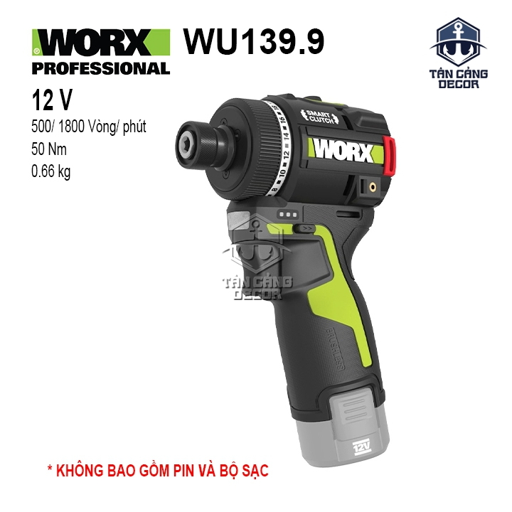 Máy Vặn Vít Dùng Pin 12V Worx WU139