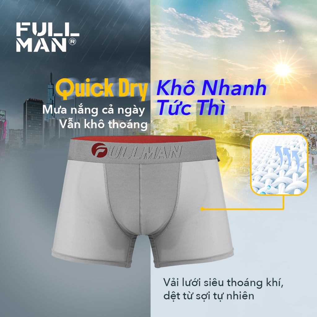 Boxer Vải Lưới Khô Nhanh Tức Thì - Siêu Nhẹ Thoáng Khí