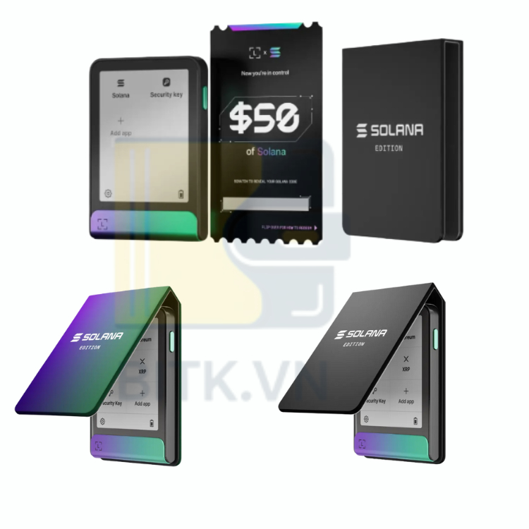 Ốp nam châm bảo vệ thiết bị Ledger Flex Magnet Folio Solana Edition