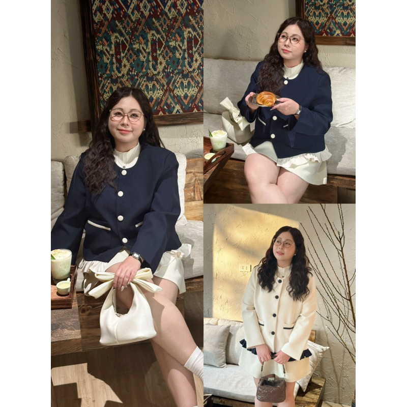 Áo blazer Bigsize Hàn Quốc tiểu thư, hai lớp, có độn cầu vai XLDM Studio ( Ori Top )