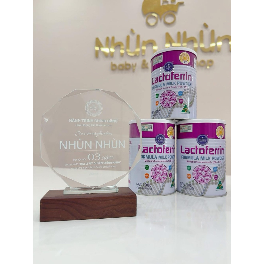 (Nhùn nhùn) Sữa Hoàng Gia Úc Lactoferrin Formula Hỗ Trợ Tăng Cường Hệ Miễn Dịch Cho Trẻ 100g