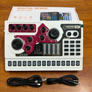  Sound Card Thu Âm Livestream X5 Bản tiếng Việt Có nguồn 48v  Pin và bluetooth đầy đủ dây kết nối  bảo hanh 6 tháng 