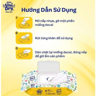 Khăn Ướt Unifresh - Baby Care - Unidry sơ sinh 80 miếng