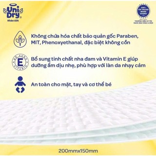 Khăn Ướt Unifresh - Baby Care - Unidry sơ sinh 80 miếng