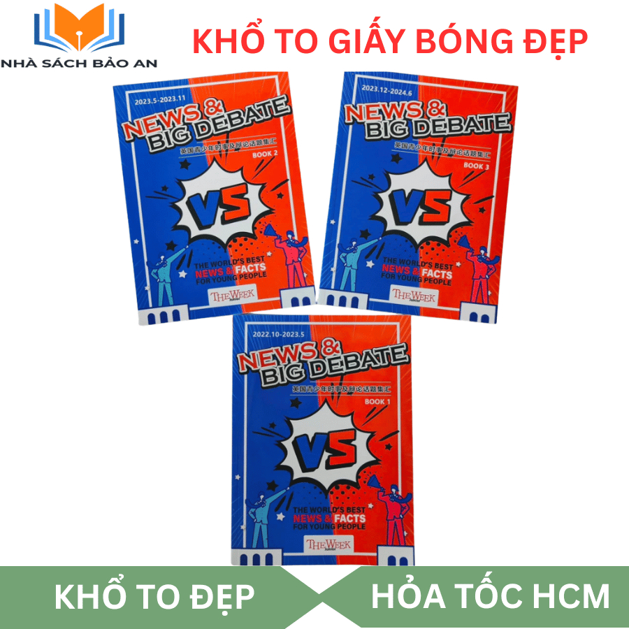 Sách tranh biện - News and Big Debate 3 cuốn, bộ sách này cực hot