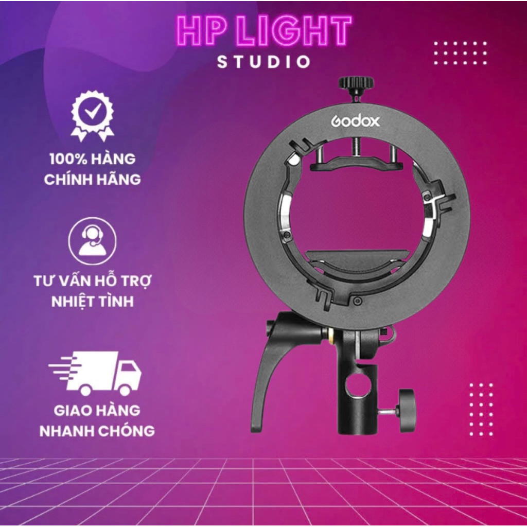 Ngàm chuyển S và S2 Godox Bowen , Sử Dụng Cho Đèn Led Hoặc Các Loại Đèn Flash | HPLightStudio