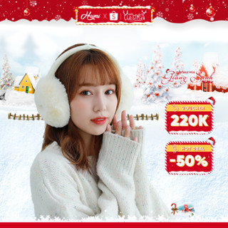 Bịt tai giữ ấm HUMI chụp tai mùa đông chất liệu tự nhiên mềm mịn ấm áp kín khí thân thiện với da