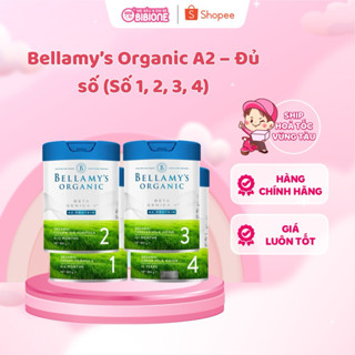   DATE 2027  Sữa Bellamy's Organic A2 800g số 1,2,3,4 hỗ trợ tiêu hóa phát triển toàn diện cho bé 