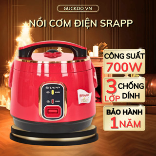 Nồi cơm điện SRAPP dung tích 1.2L-1.8L, nồi cơm thế hệ mới thiết kế sang trọng, chống dính cực tốt