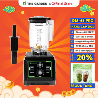 Máy xay sinh tố công nghiệp THE GARDEN x GREENMIX GMB-680 GMB-680 PRO GMB-750 công suất 2200W, Bảo hành chính hãng 36 th