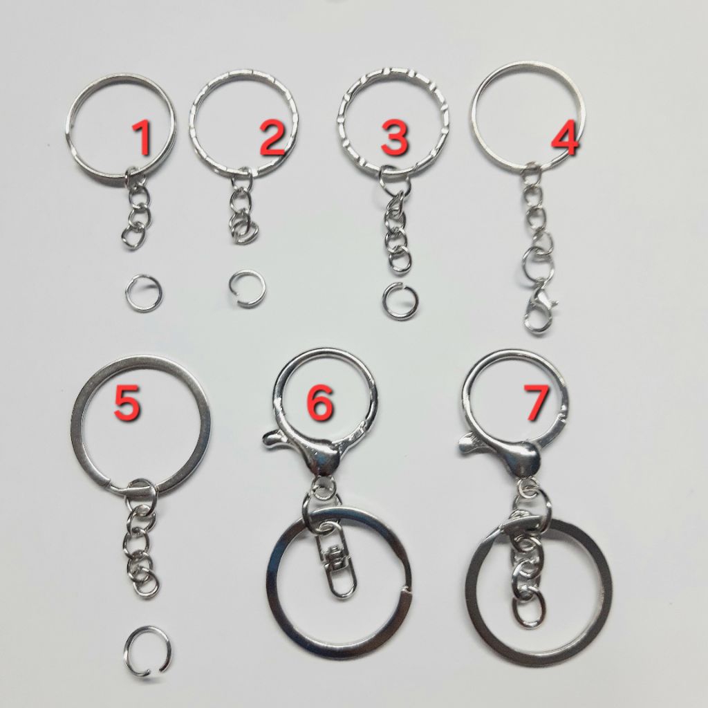 [ Sỉ ] 100 cái móc khóa kèm khoen C làm móc khóa, móc khóa thú len