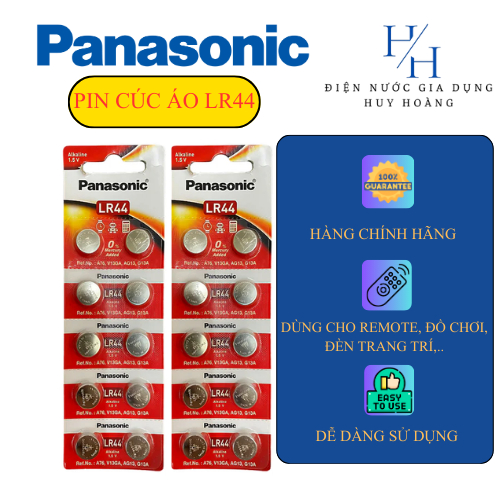 PIN CÚC ÁO LR44 CHÍNH HÃNG PANASONIC