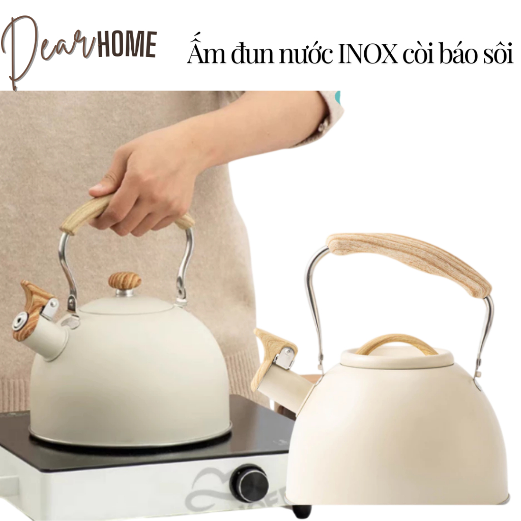 Ấm đun nước trên bếp ga, bếp từ, bếp hồng ngoại