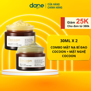 Combo Mặt nạ nghệ Hưng Yên Và Mặt Nạ Bí Đao Cocoon 30ml - Giúp da đều màu giảm thâm mụn 