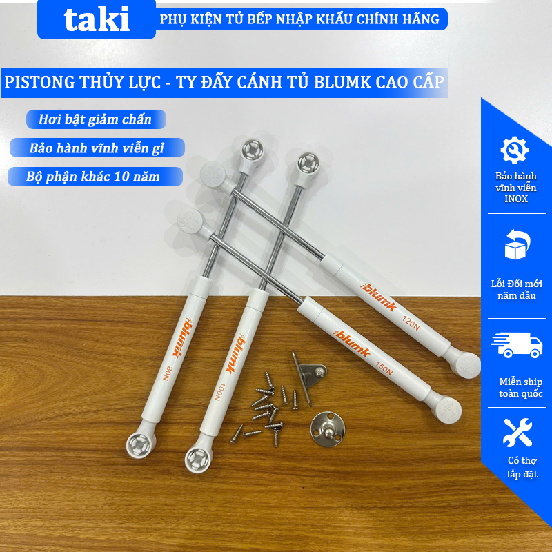 {Chính Hãng} Piston Thuỷ Lực, Tay Đẩy Thuỷ Lực, Phuộc Hơi Tủ Gỗ BLUMK, Bảo Hành 3 Năm
