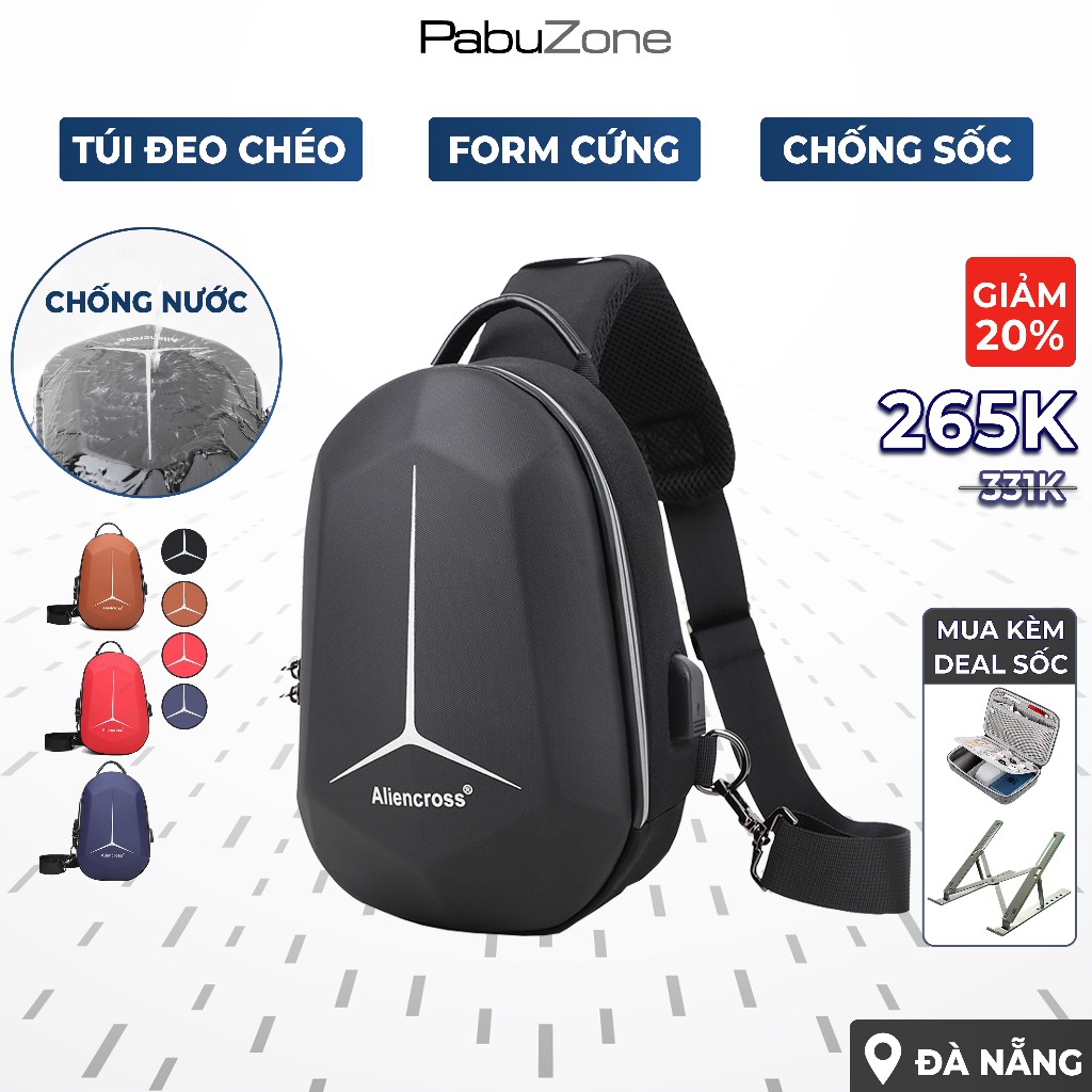 Túi Nam Nữ Công Nghệ Aliencross Chống Nước Đeo Hông Đi Chơi Đựng Điện Thoại Đeo Chéo Trước Ngực TCM5