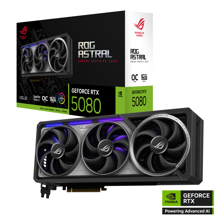 Card màn hình ASUS ROG Astral GeForce RTX™ 5080 16GB GDDR7 OC Edition New Chính hãng BH 36T