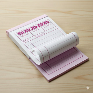 Sổ order 2 liên 7cm * 10cm (lốc 10 cuốn)