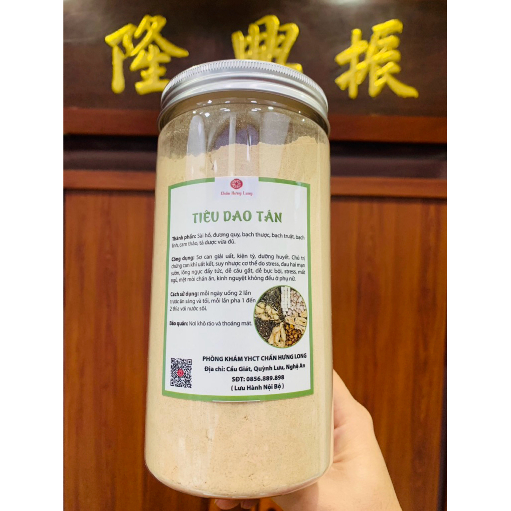 Tiêu Dao Tán hộp 500gram - Đông Y Chấn Hưng Long