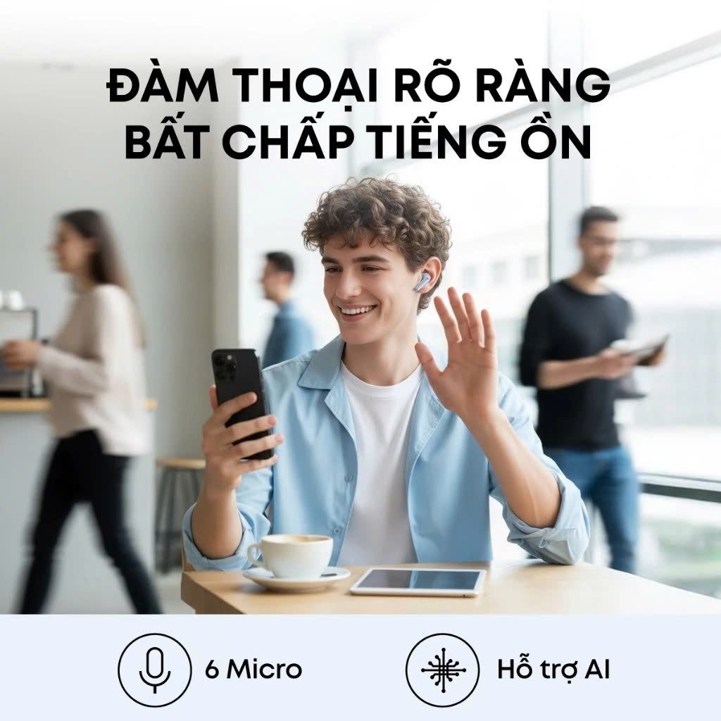 Tai nghe bluetooth ANC Soundcore R60i NC | Hires Audio | Chống ồn đến 52dB | Pin 50h | Bảo Hành Chính Hãng 18 Tháng | BigBuy360 - bigbuy360.vn
