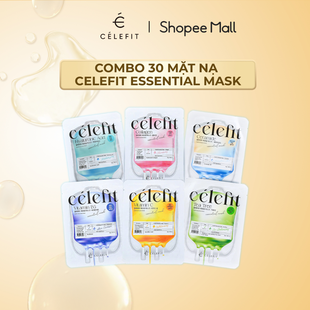 [COMBO 30] Mặt Nạ Celefit Essential Mask 25g/miếng